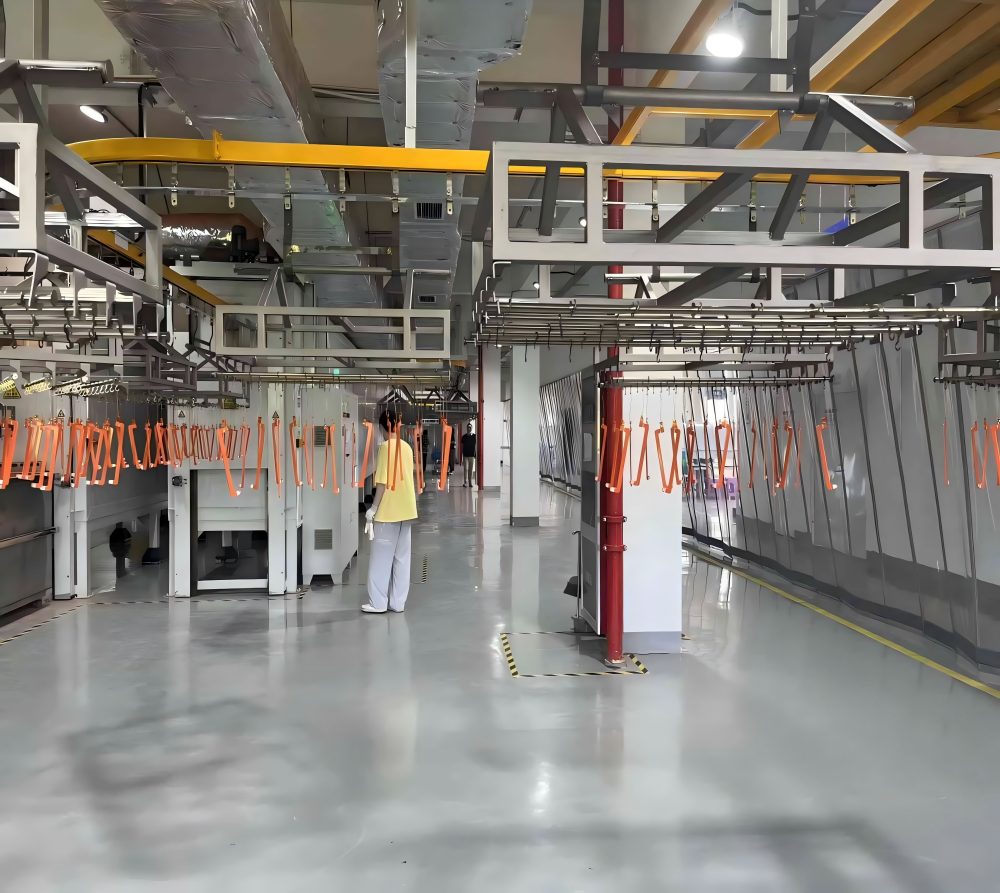 汽车部件母排自动浸塑线-Automatic Dip Coating Line for Automotive Component Busbars
