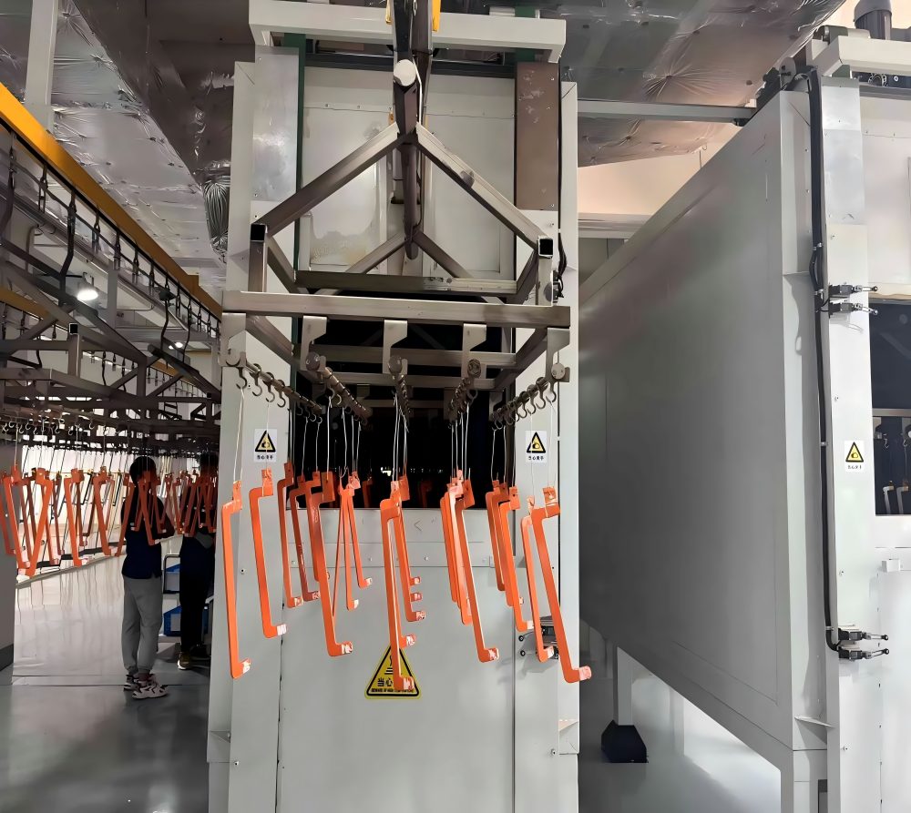 连接件母排、铝排、铜排全自动PVC浸涂生产线-Full-Automatic PVC Dipping Production Line for Connector Busbars, Aluminum Busbars and Copper Busbars